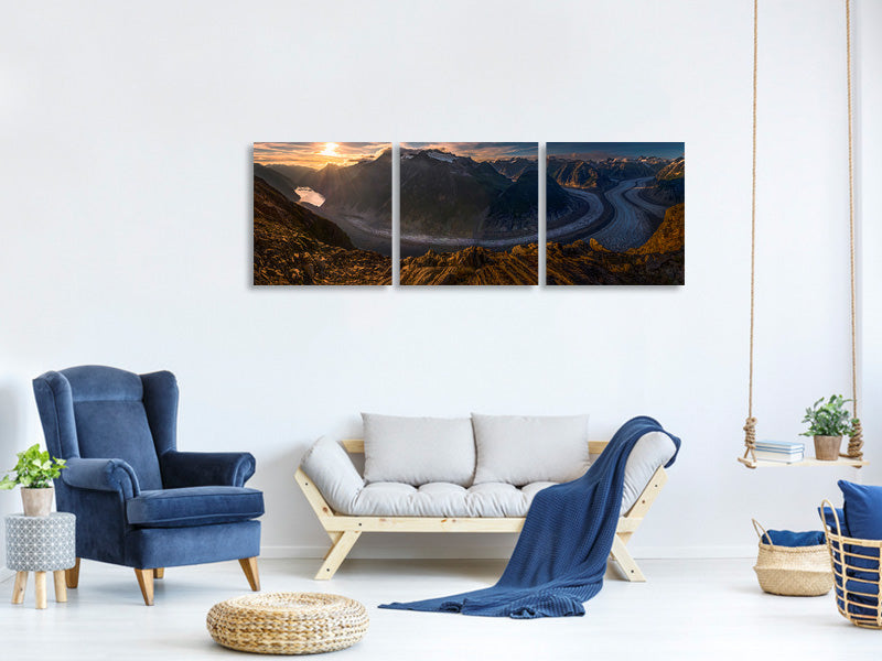 panoramic-3-piece-canvas-print-gilkey-glacier-lookout