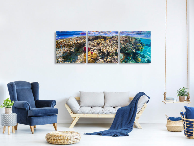 panoramic-3-piece-canvas-print-mayotte-the-reef