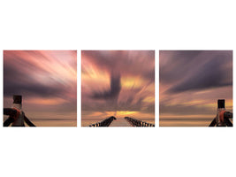panoramic-3-piece-canvas-print-spectacular-sunset-on-the-bridge