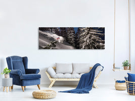 panoramic-canvas-print-night-powder-turns-with-adrien-coirier