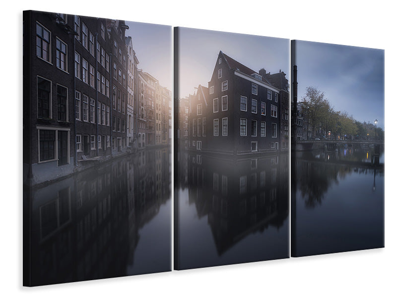 3-piece-canvas-print-amsterdam-morning-i