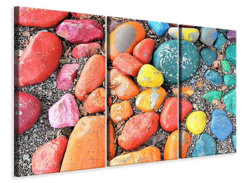 3-piece-canvas-print-colorful-stones