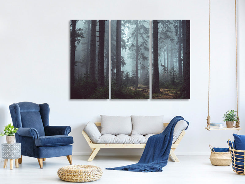 3-piece-canvas-print-forest-in-the-fog