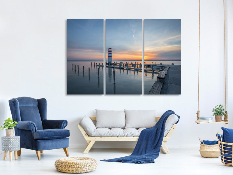 3-piece-canvas-print-lighthouse-in-the-sunset