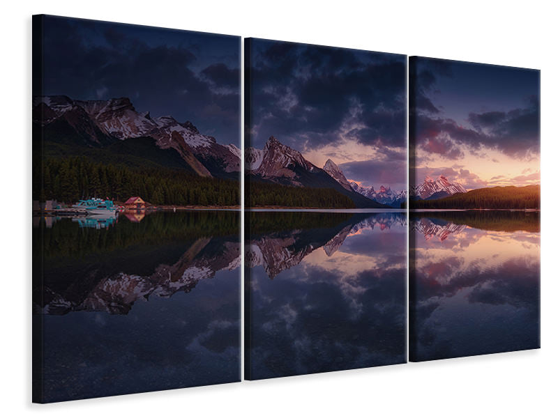 3-piece-canvas-print-maligne-mountains