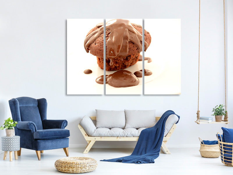 3-piece-canvas-print-muffin-with-chocolate