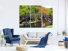 3-piece-canvas-print-old-wood-bridge