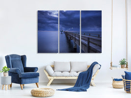 3-piece-canvas-print-pier-at-night