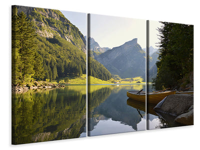 3-piece-canvas-print-still-waters-in-the-mountains