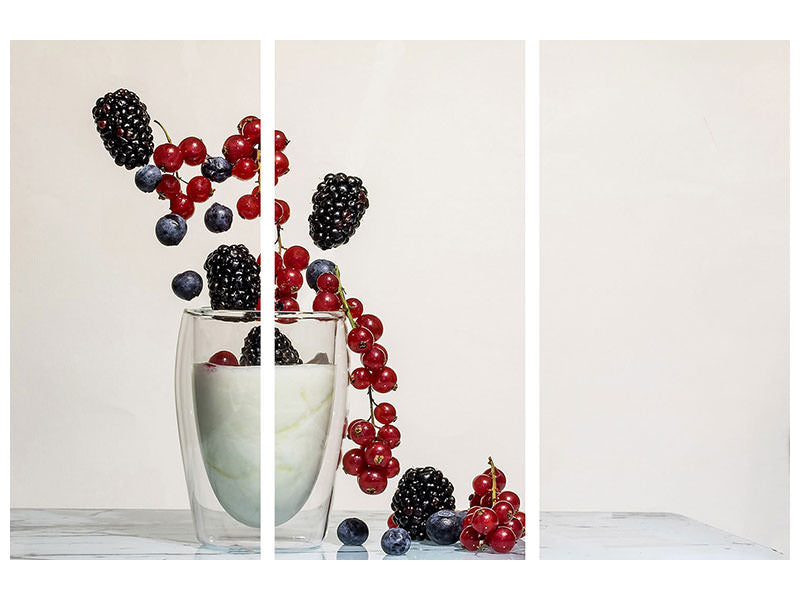 3-piece-canvas-print-yogurt-with-berries