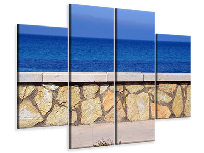 4-piece-canvas-print-at-the-beach-promenade