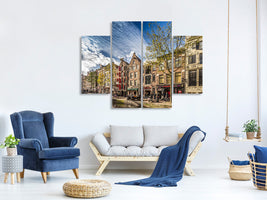 4-piece-canvas-print-at-the-canal