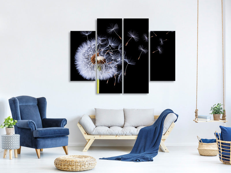 4-piece-canvas-print-dandelion-blowing