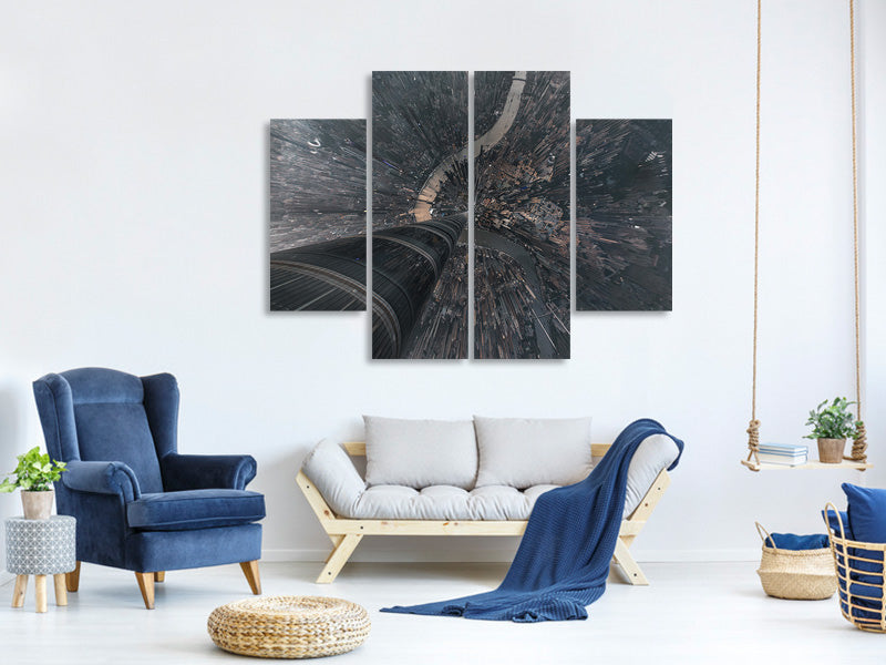 4-piece-canvas-print-dive-into-the-matrix