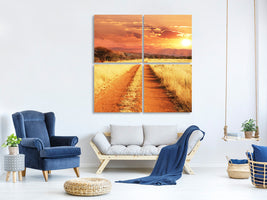 4-piece-canvas-print-dusk-in-kenya