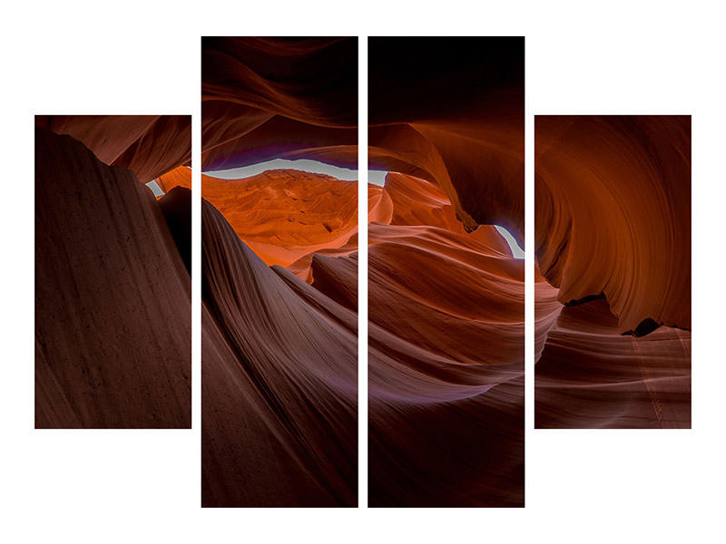 4-piece-canvas-print-fantastic-antelope-canyon