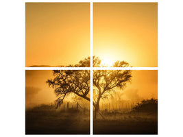4-piece-canvas-print-golden-sunrise