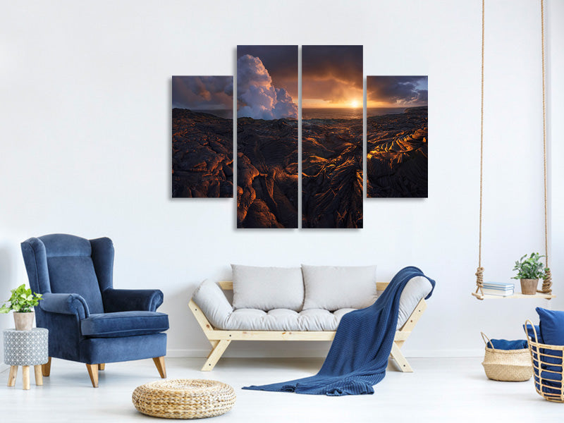 4-piece-canvas-print-lava-fields