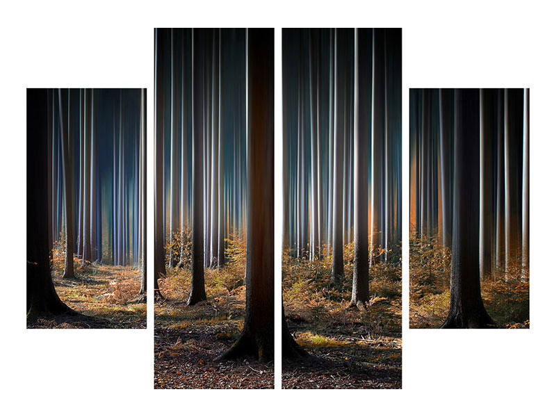 4-piece-canvas-print-mystic-wood