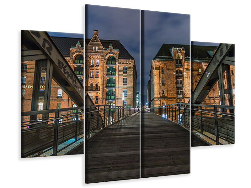 4-piece-canvas-print-on-the-long-bridge