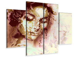 4-piece-canvas-print-romantic-portrait-of-a-beauty