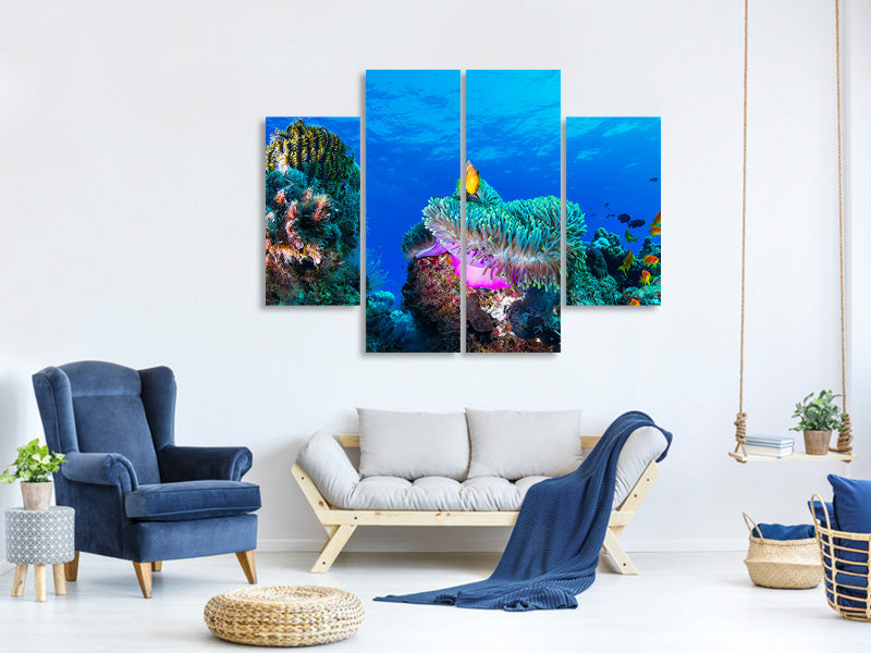 4-piece-canvas-print-sea-life