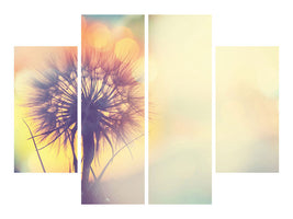 4-piece-canvas-print-the-dandelion-in-the-light
