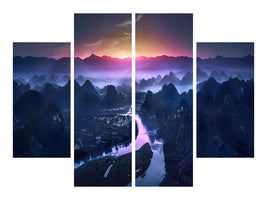 4-piece-canvas-print-the-earth-awakening