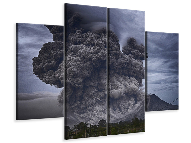 4-piece-canvas-print-the-volcano-ash