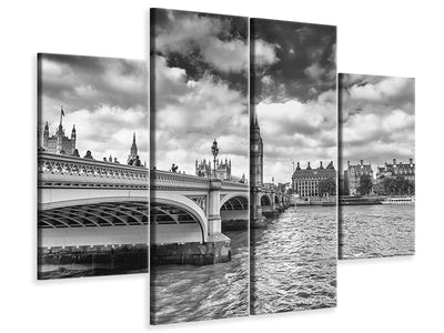 4-piece-canvas-print-westminster-bridge