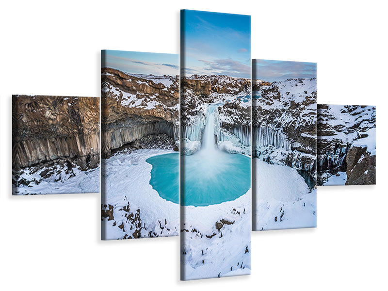 5-piece-canvas-print-aldeyjarfoss-the-wide-view