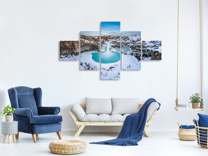 5-piece-canvas-print-aldeyjarfoss-the-wide-view