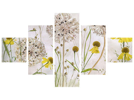5-piece-canvas-print-alliums-and-heleniums