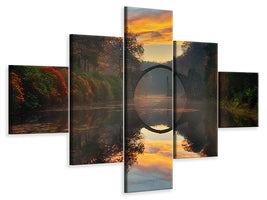 5-piece-canvas-print-autumn-garden