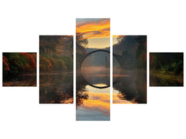 5-piece-canvas-print-autumn-garden