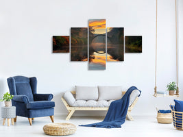 5-piece-canvas-print-autumn-garden