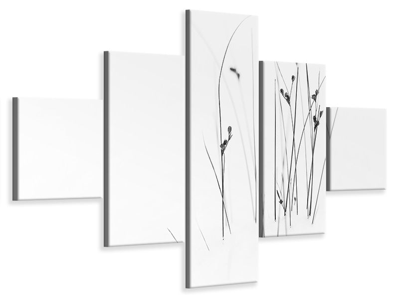 5-piece-canvas-print-black-on-white