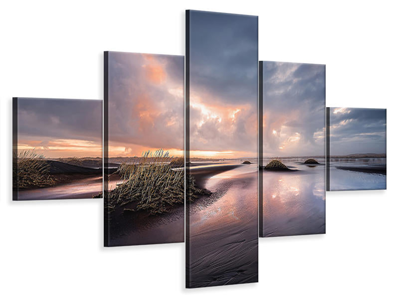 5-piece-canvas-print-black-sand