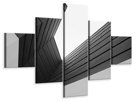 5-piece-canvas-print-broken-lines-ii