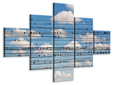 panoramic-canvas-print-the-seagulls-and-the-sea-at-sunrise