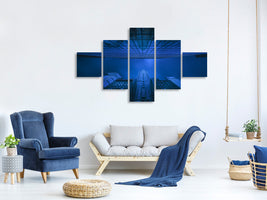 5-piece-canvas-print-chrysler-in-blue