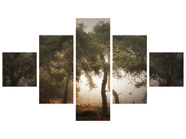 5-piece-canvas-print-foggy-memory-of-the-past-iii