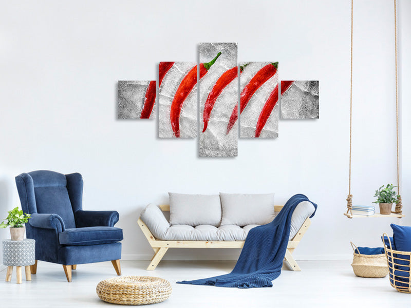 5-piece-canvas-print-frozen-fire