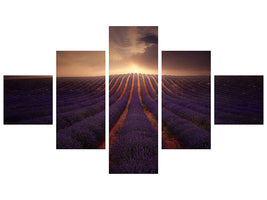 5-piece-canvas-print-in-a-village-of-la-mancha