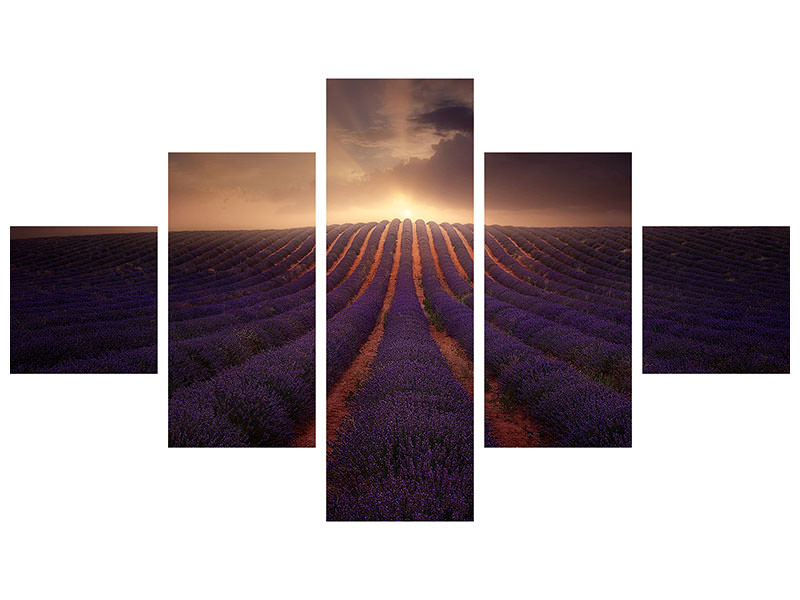 5-piece-canvas-print-in-a-village-of-la-mancha
