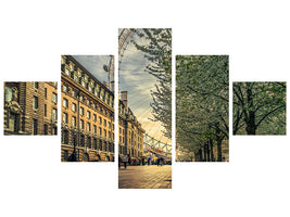 5-piece-canvas-print-last-daylights-at-the-london-eye