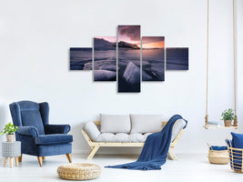 5-piece-canvas-print-last-lights-on-fjallsarlon