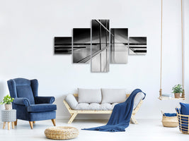 5-piece-canvas-print-lines-and-reflections