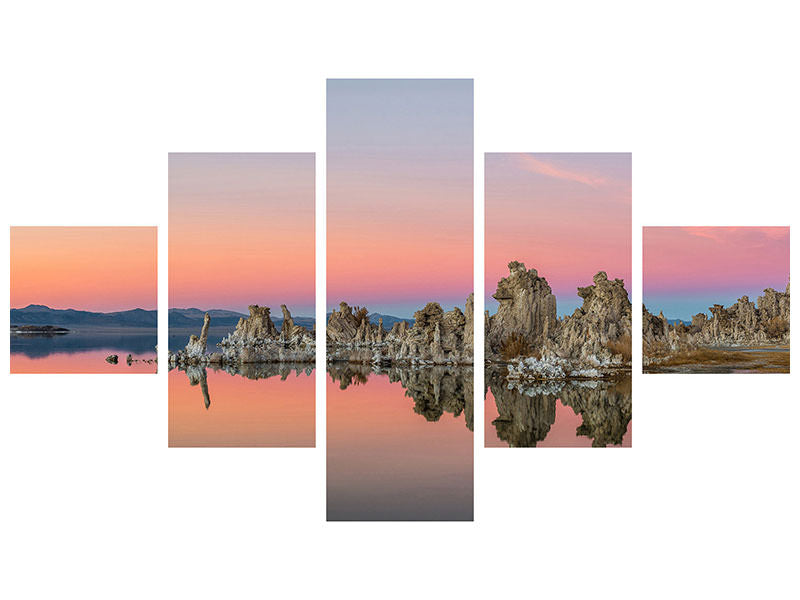 5-piece-canvas-print-mono-lake-sunset