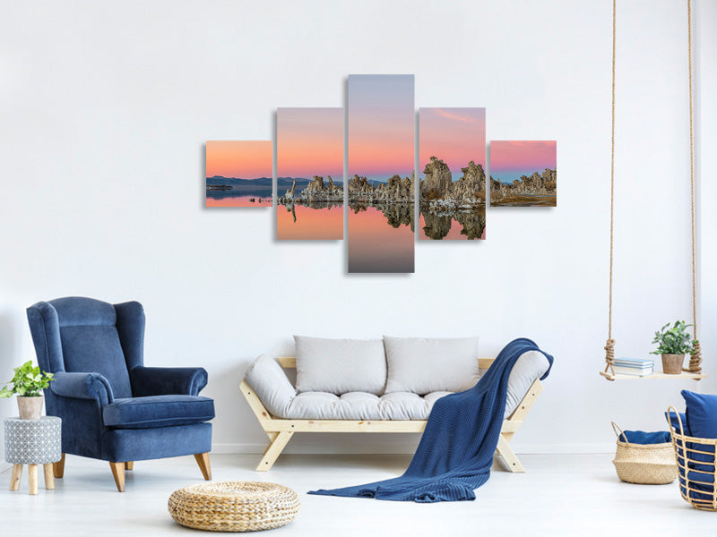 5-piece-canvas-print-mono-lake-sunset